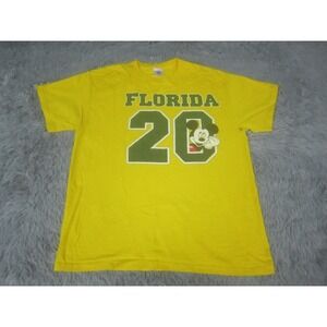 VTG Florida Mickey Mouse Adult Large Shirt Graphic Print Short Sleeve Crew #20
